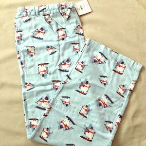 Hanna Andersson Flannel Snowman Pajama Pants